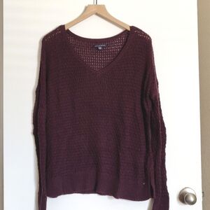 American Eagle Knit V-neck Sweater